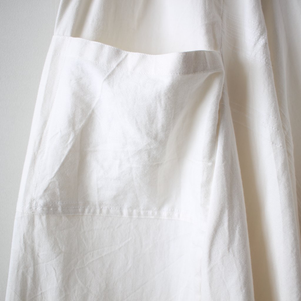 basic chotan skirt LONG #white